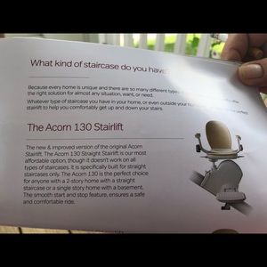 Acorn stairlift